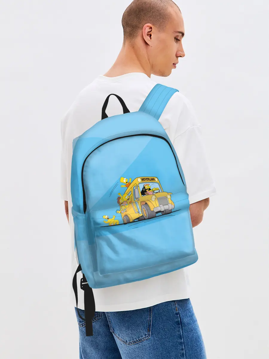 Рюкзак джинсовый / Автобус в Неверленд