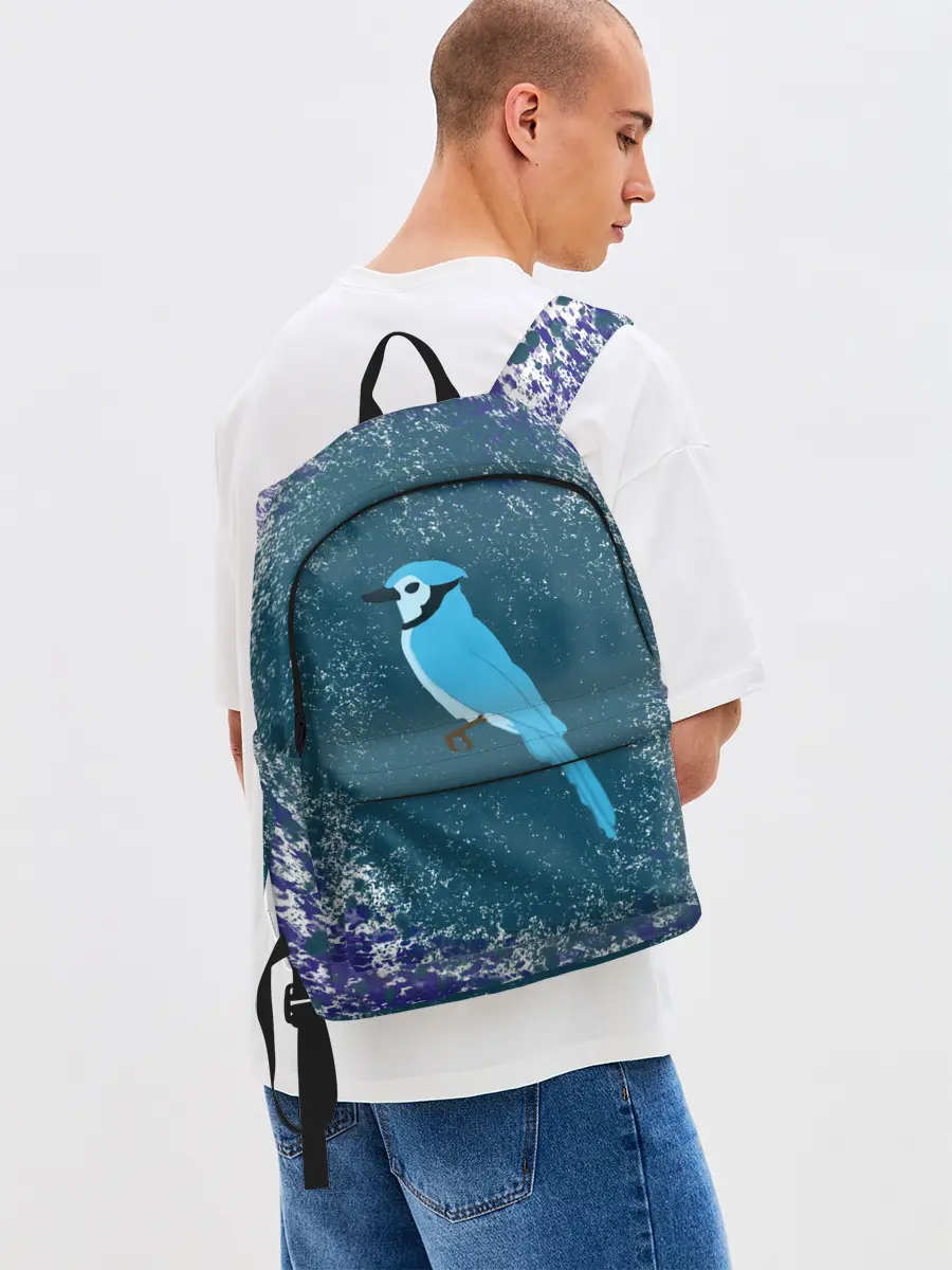 Рюкзак джинсовый / Голубая сойка