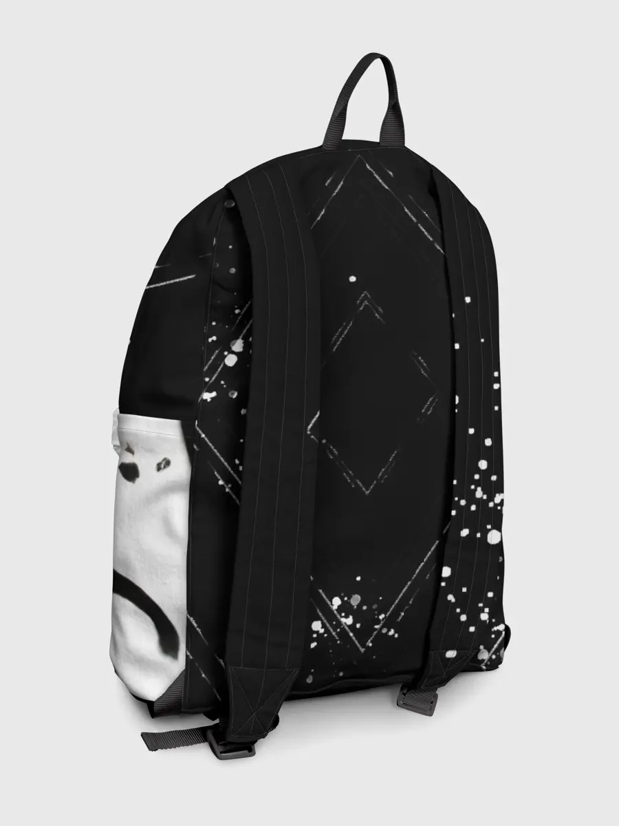 Рюкзак джинсовый / Надпись на спине, каллиграфия