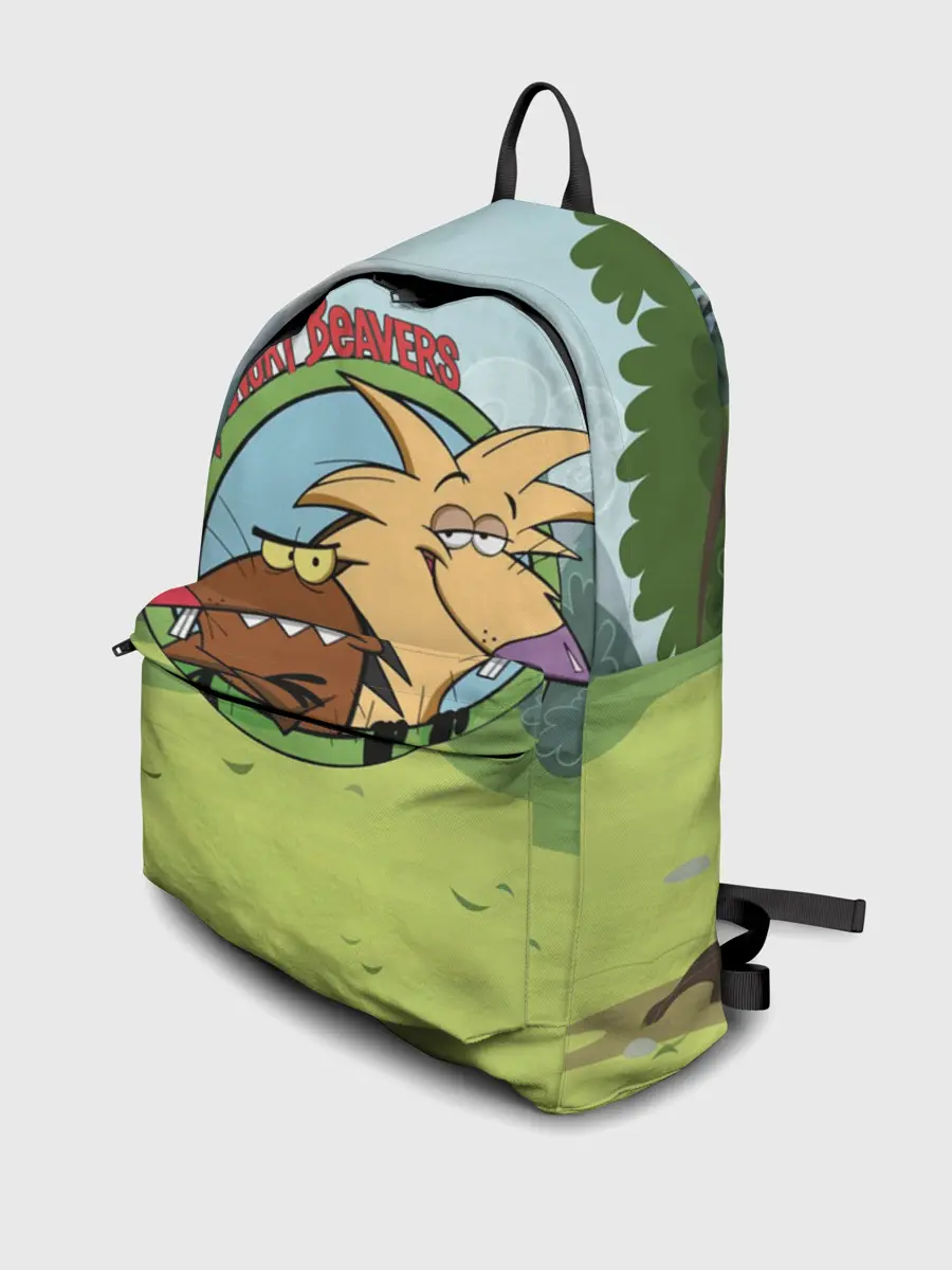 Рюкзак джинсовый / Крутые Бобры | Angry Beavers