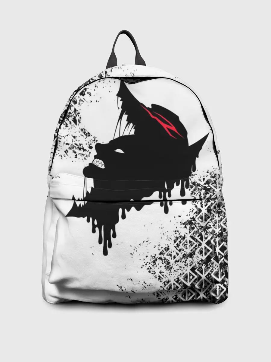 Рюкзак джинсовый / БЕРСЕРК подтеки