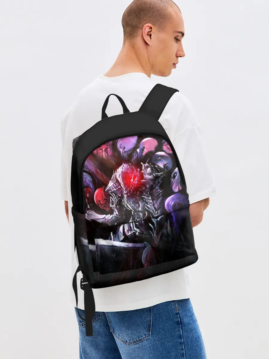 Рюкзак джинсовый / БЕРСЕРК светящийся глаз