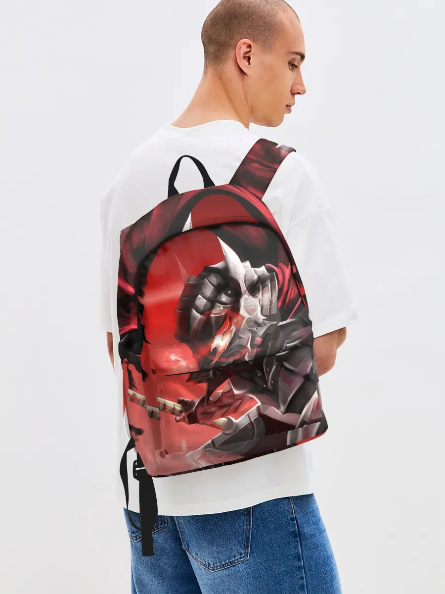 Рюкзак джинсовый / БЕРСЕРК с двух сторон