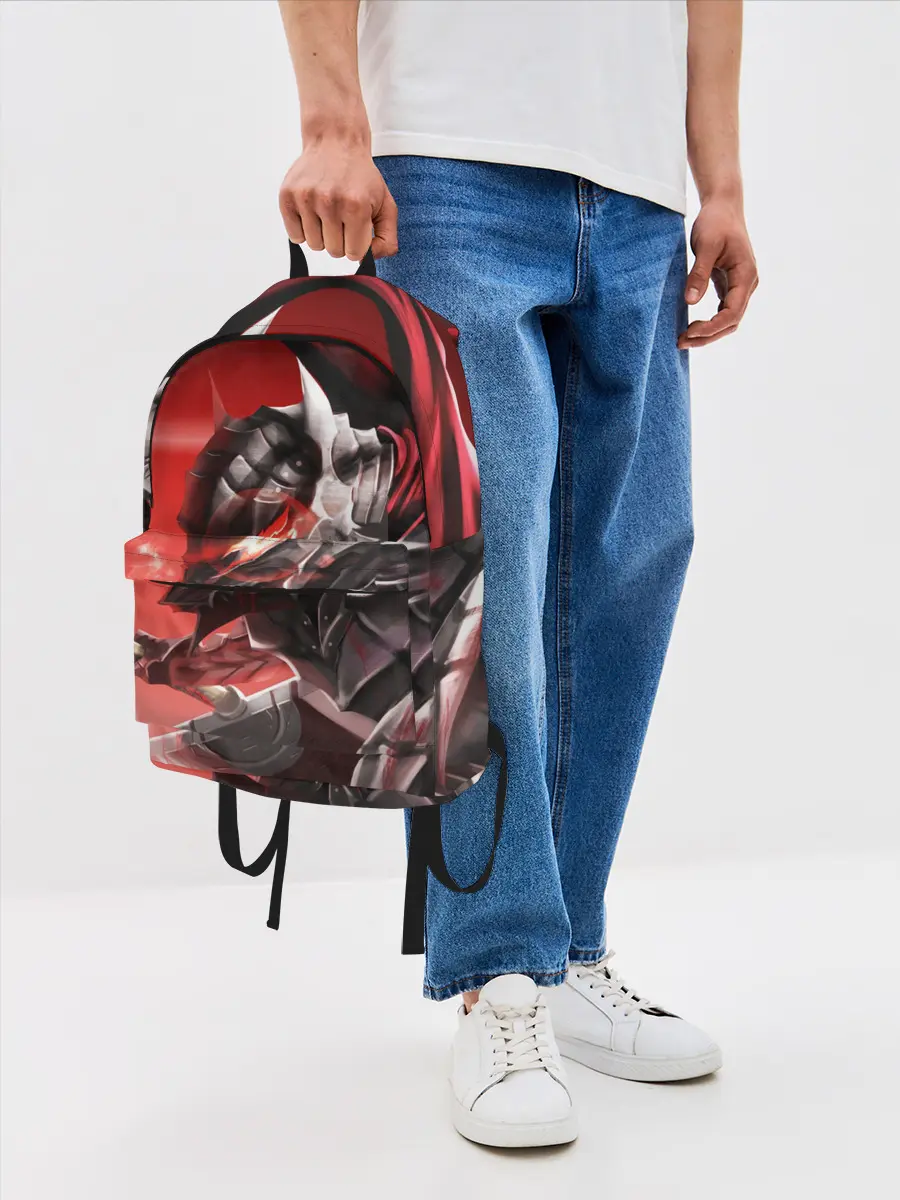 Рюкзак джинсовый / БЕРСЕРК с двух сторон