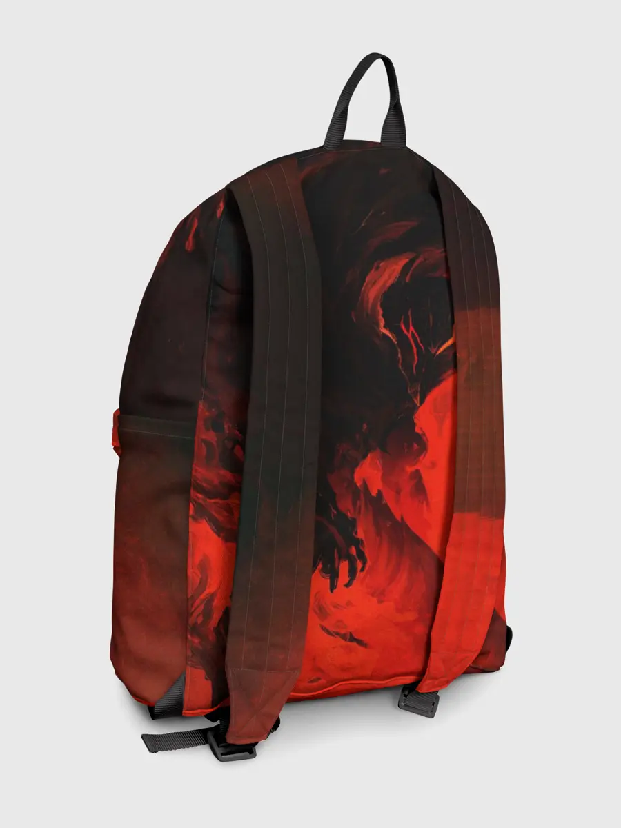 Рюкзак джинсовый / БЕРСЕРК красками