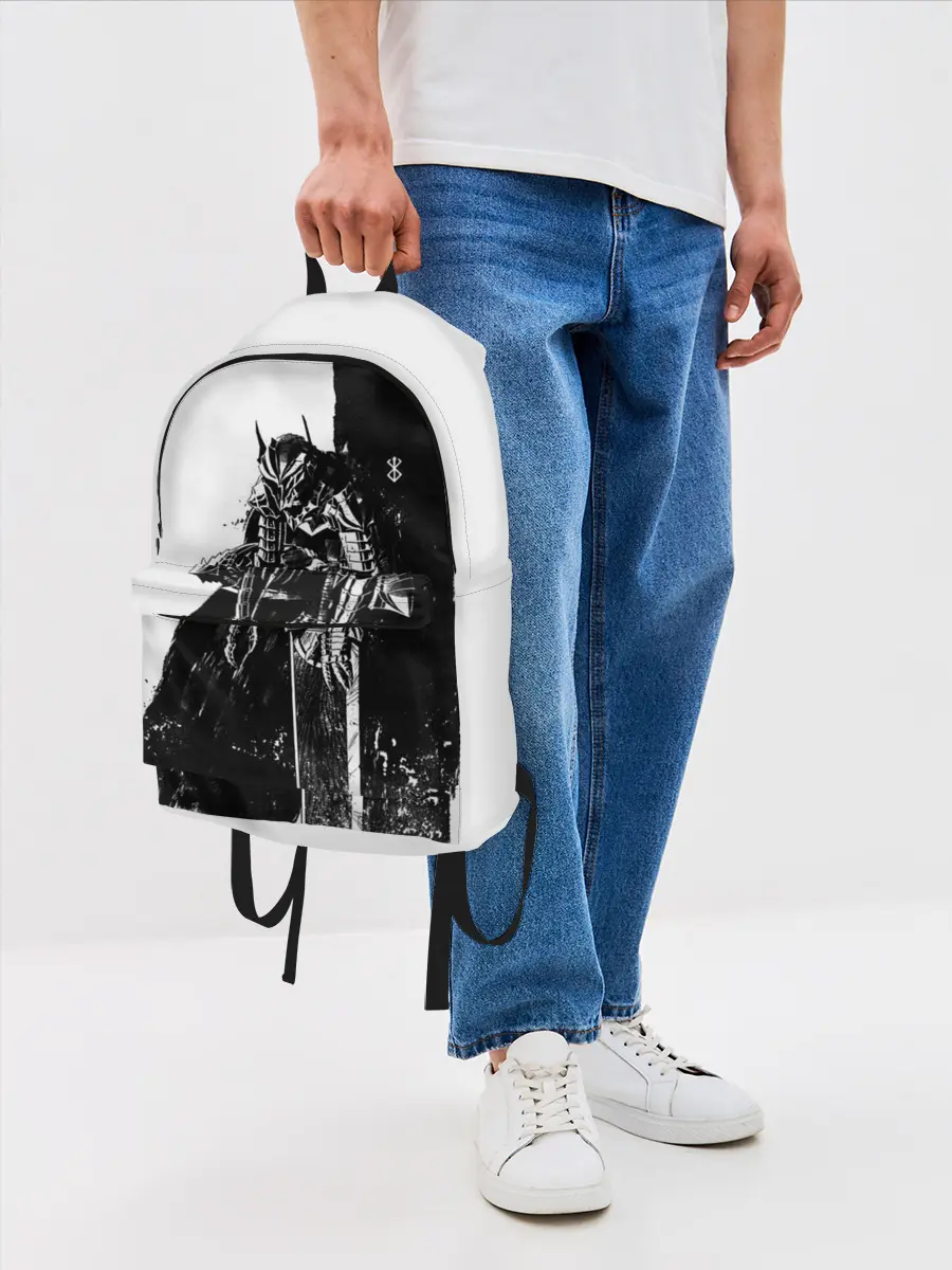 Рюкзак джинсовый / Берсерк черно-белый
