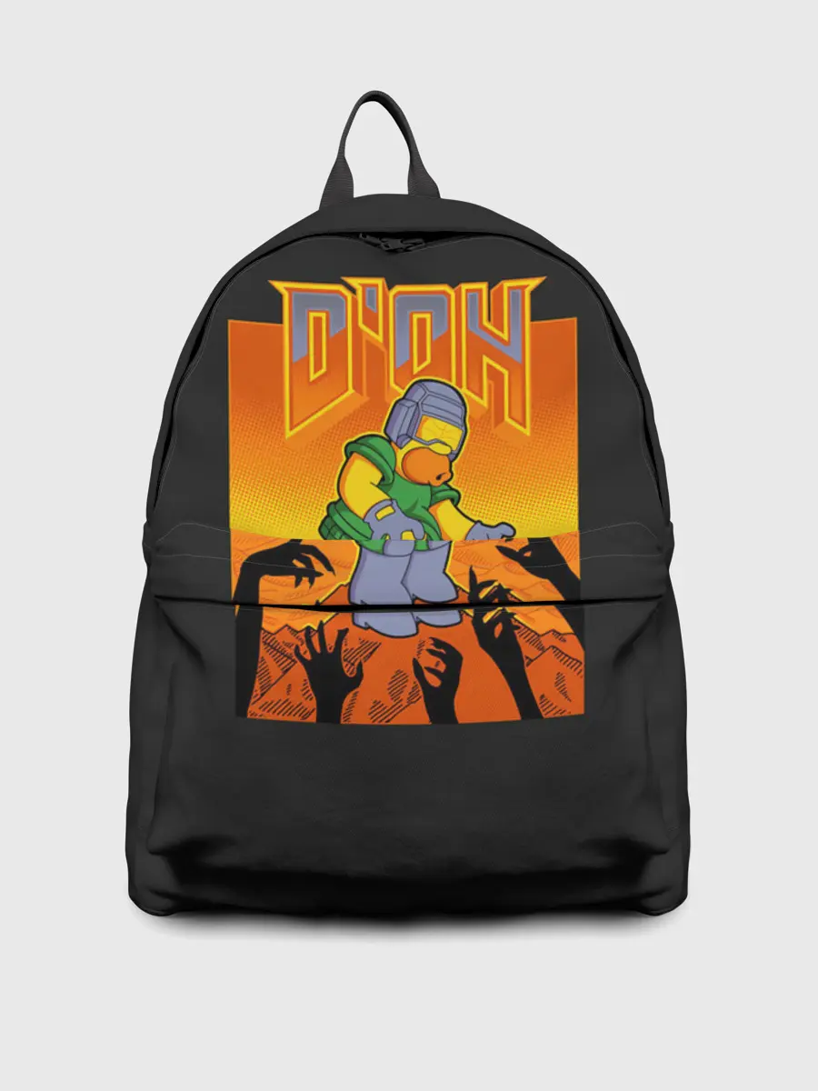Рюкзак джинсовый / Doom x Simpsons