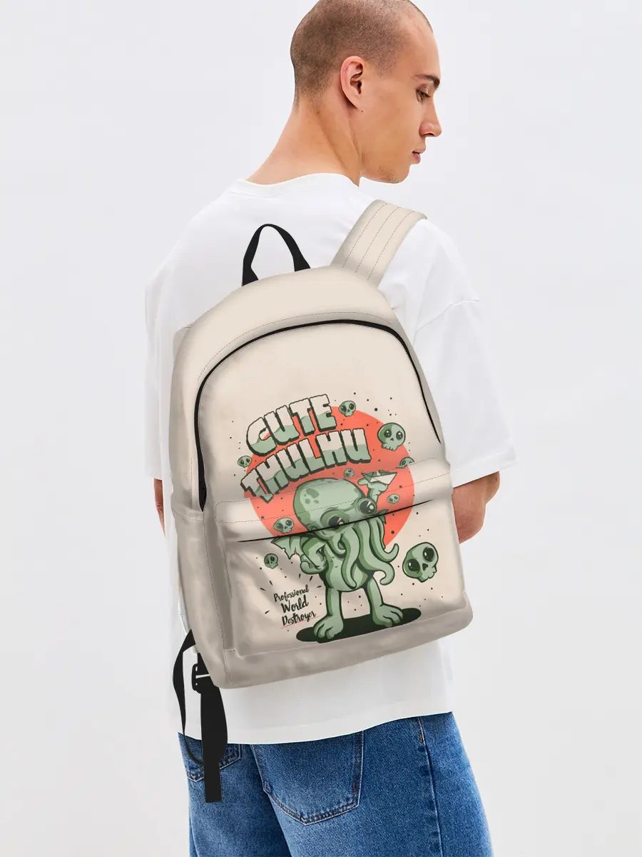 Рюкзак джинсовый / Милый Ктулху