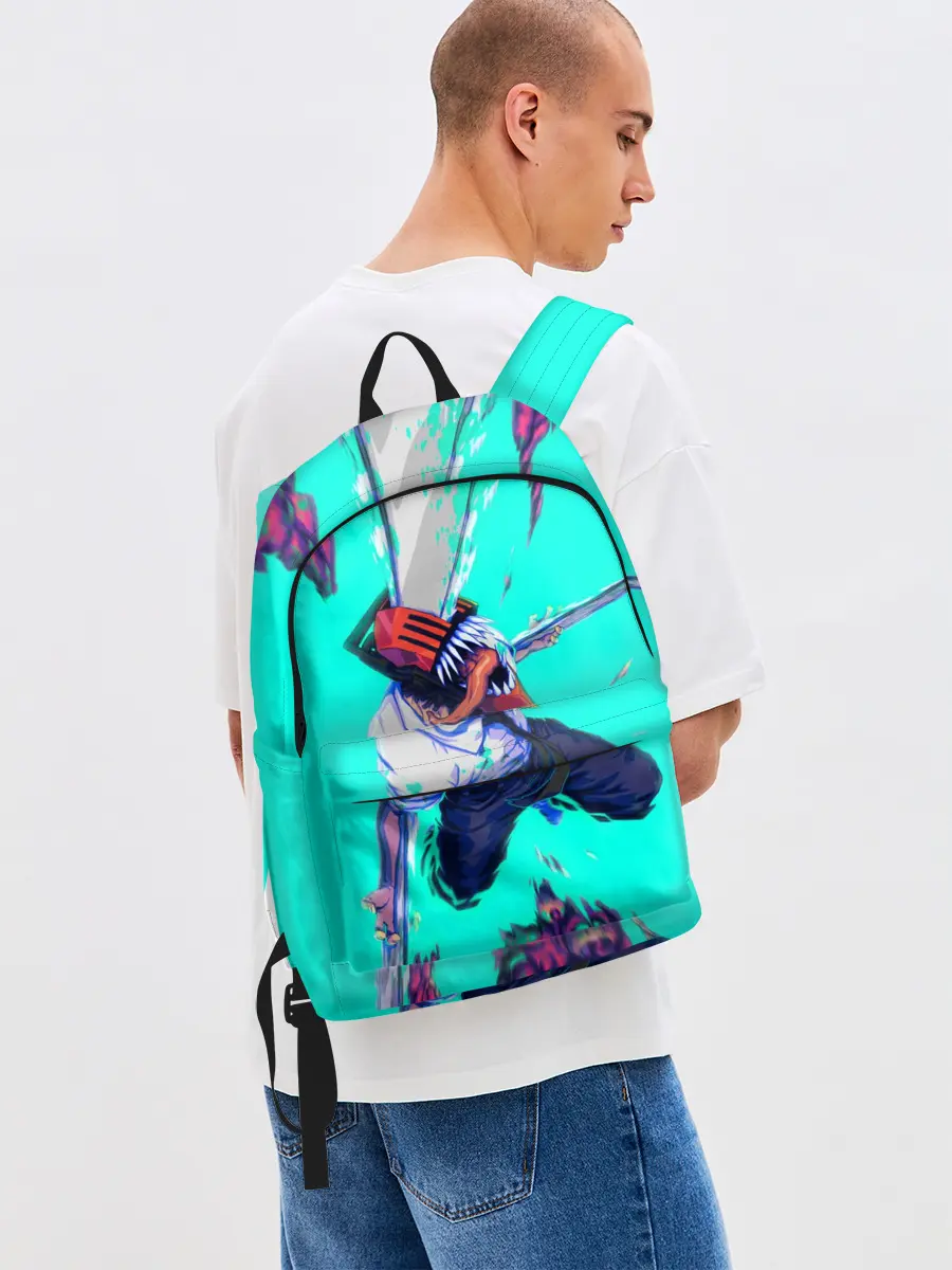 Рюкзак джинсовый / ЧЕЛОВЕК БЕНЗОПИЛА ДЕНДЖИ