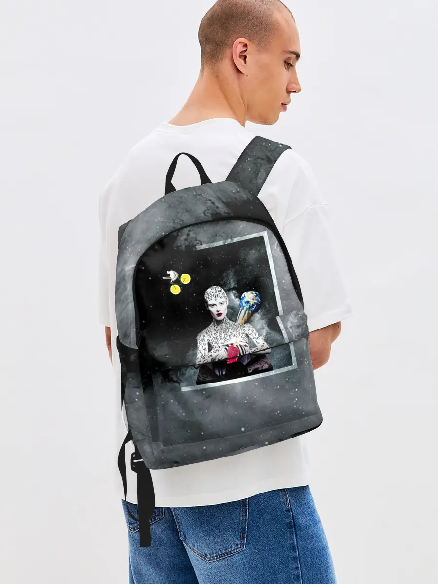 Рюкзак джинсовый / Космос / Абстракция