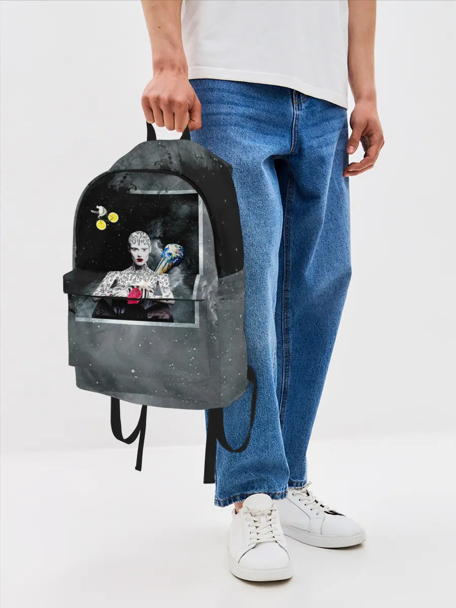 Рюкзак джинсовый / Космос / Абстракция