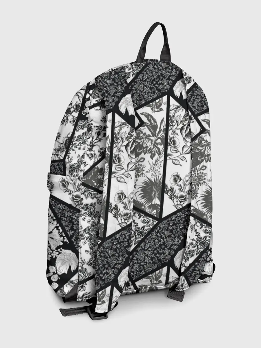 Рюкзак джинсовый / Цветочный Кинцуги / Kintsugi