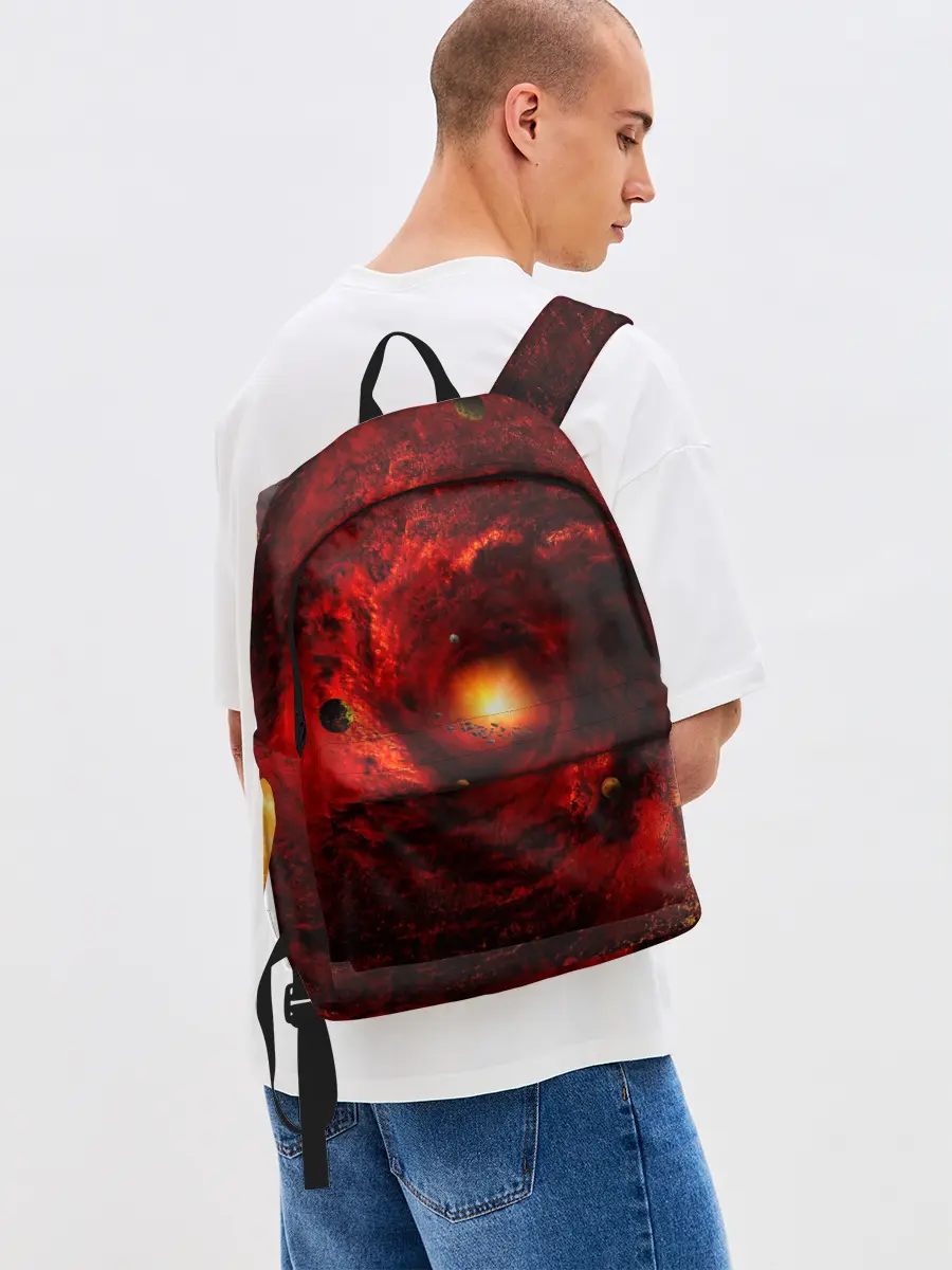 Рюкзак джинсовый / КОСМИЧЕСКИЙ ВИХРЬ