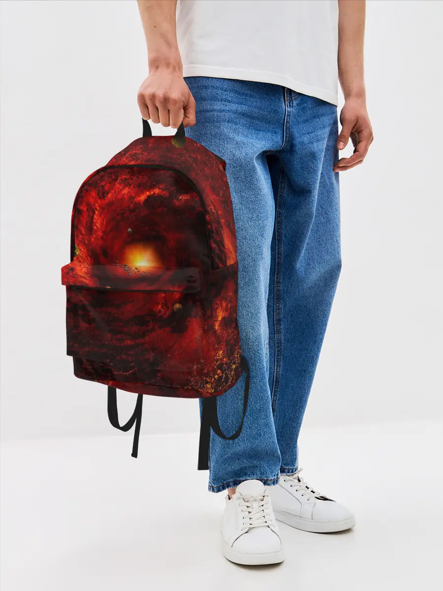 Рюкзак джинсовый / КОСМИЧЕСКИЙ ВИХРЬ