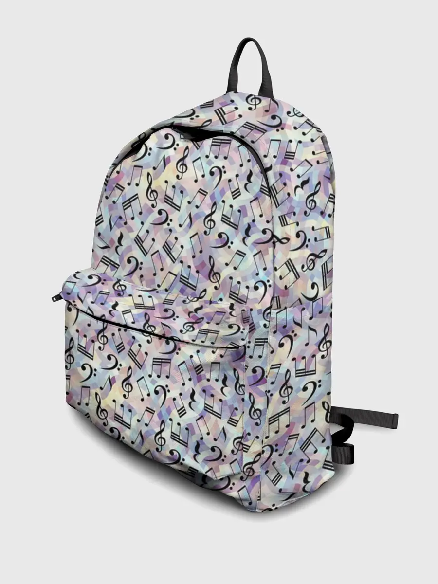 Рюкзак джинсовый / Музыкальные Ноты