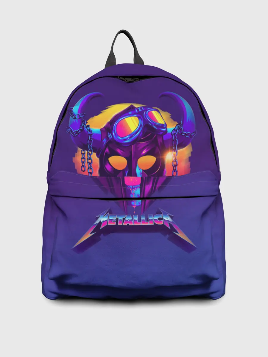 Рюкзак джинсовый / Metallica Neon