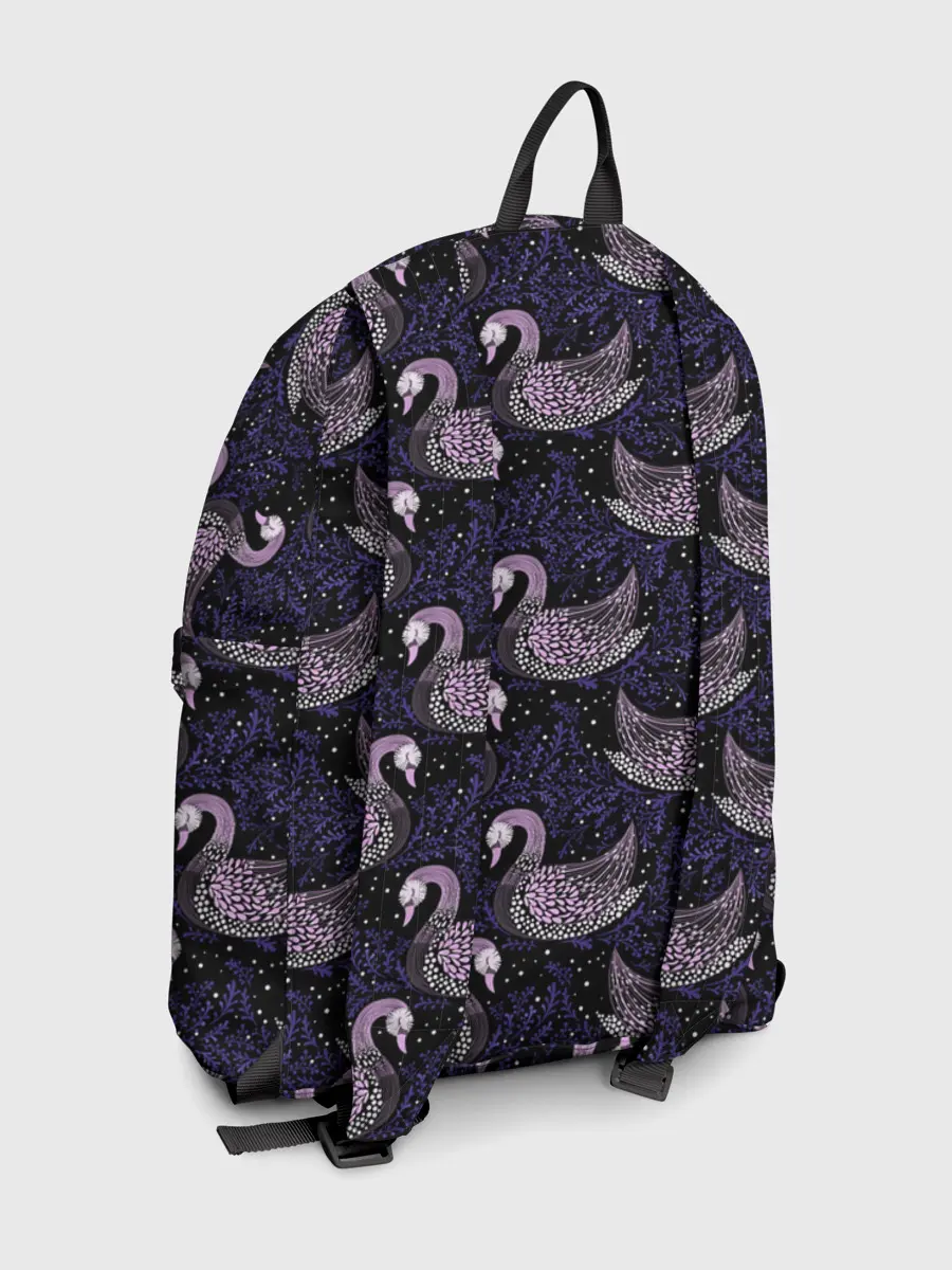 Рюкзак джинсовый / Лебеди из бисера