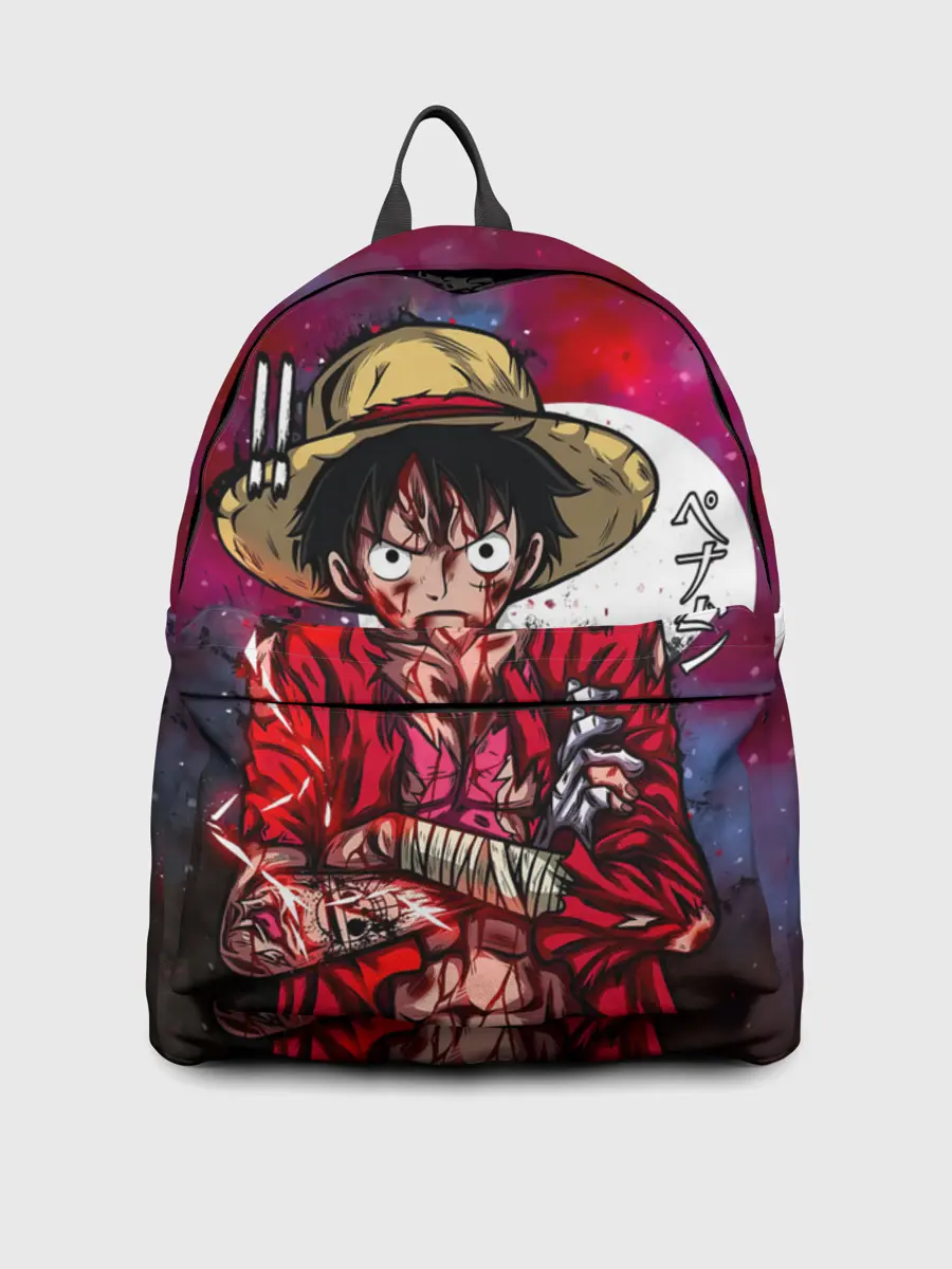 Рюкзак джинсовый / Луффи One Piece. Большой куш