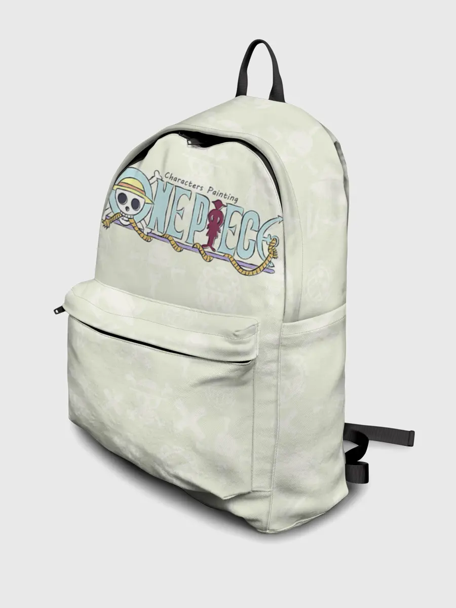 Рюкзак джинсовый / Эмблемы One Piece. Большой куш