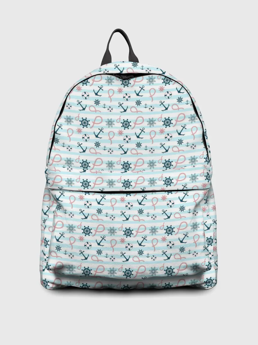 Рюкзак джинсовый / Морской фон