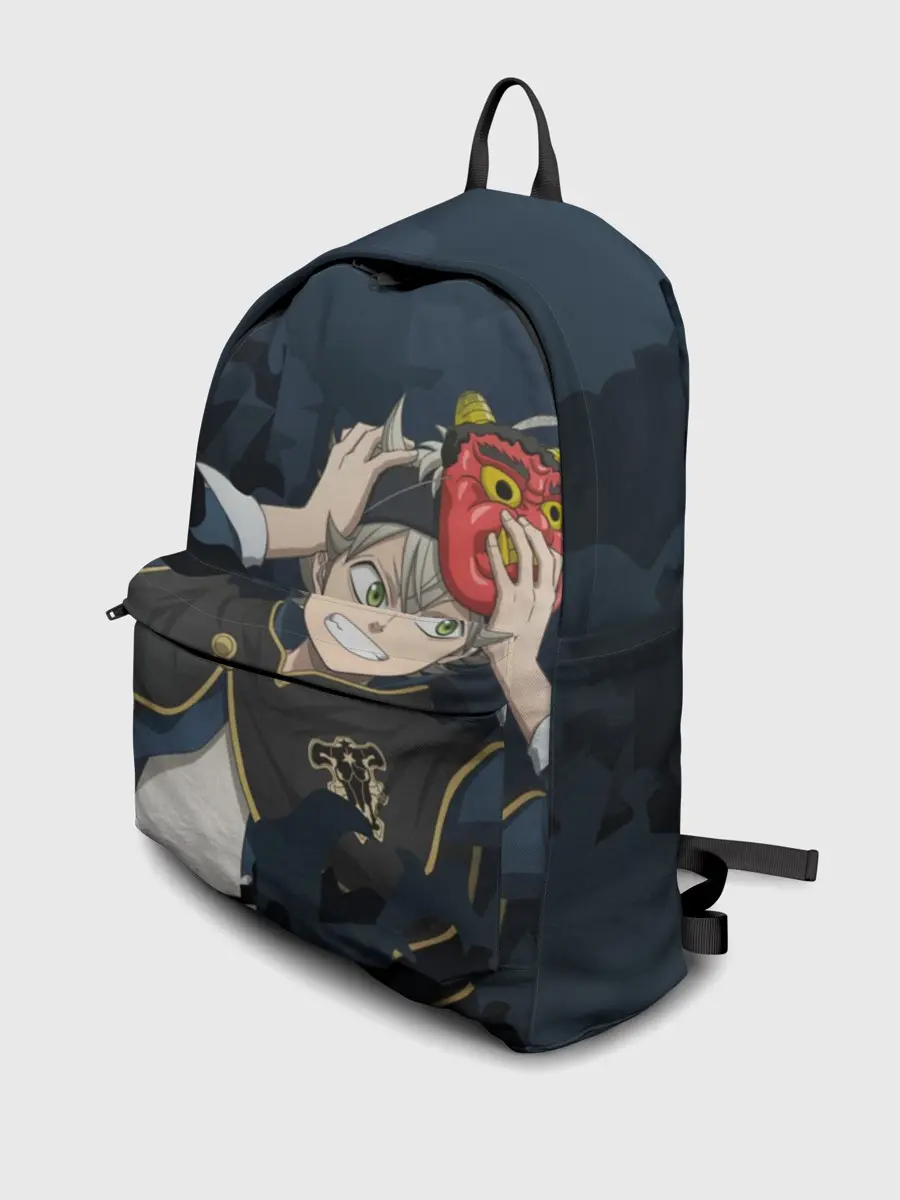 Рюкзак джинсовый / Черный клевер