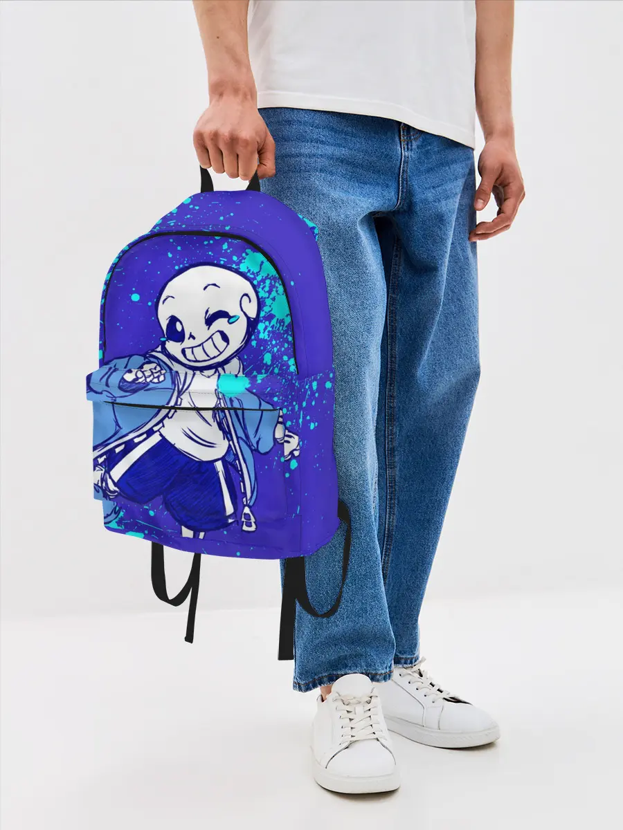 Рюкзак джинсовый / UNDERTALE SANS BLUE