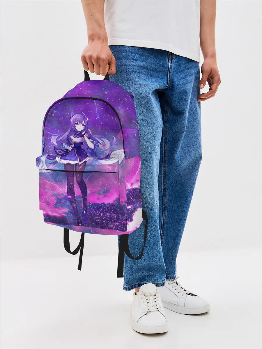 Рюкзак джинсовый / Genshin Impact Кэ Цин