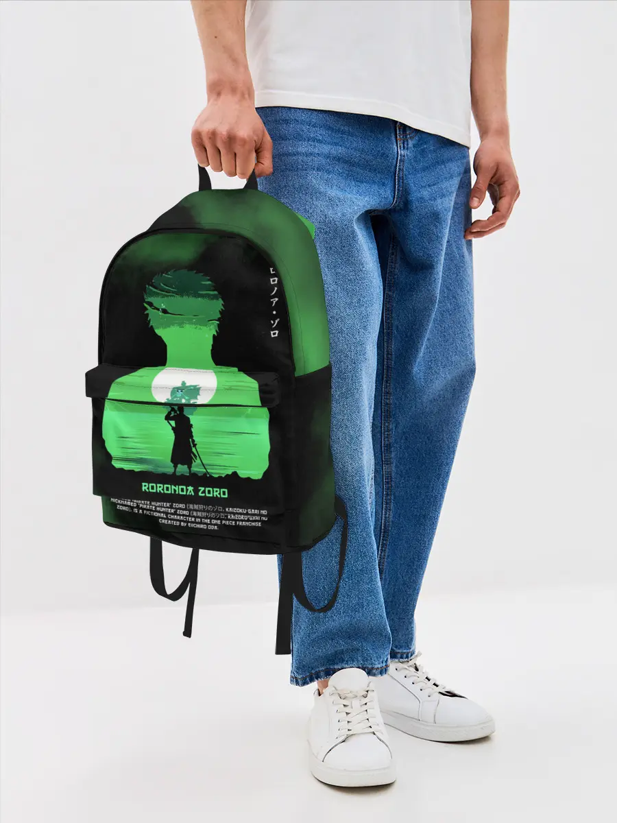 Рюкзак джинсовый / Ророноа Зоро | One Piece