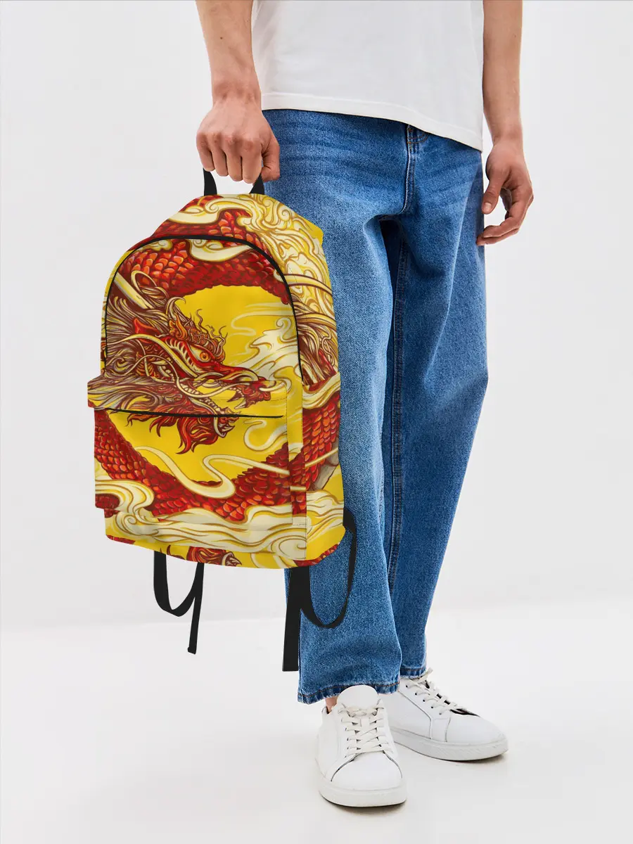 Рюкзак джинсовый / Китайский Дракон, China Dragon