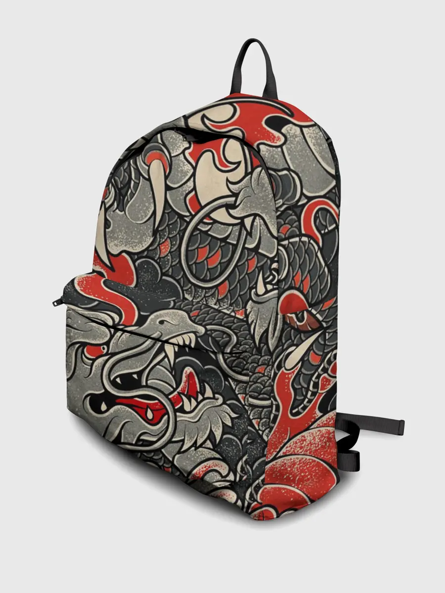 Рюкзак джинсовый / Китайский Дракон, China Dragon