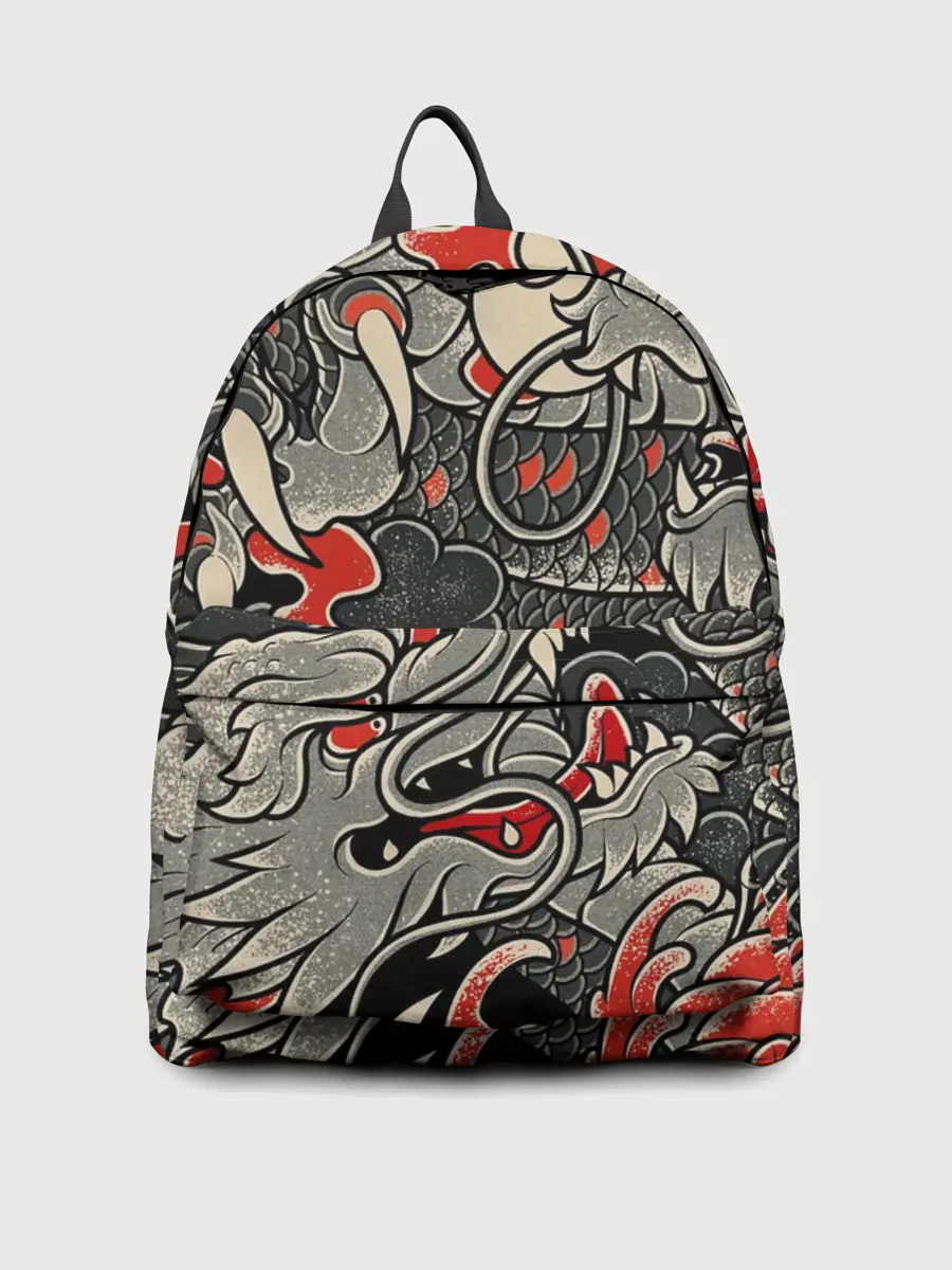 Рюкзак джинсовый / Китайский Дракон, China Dragon