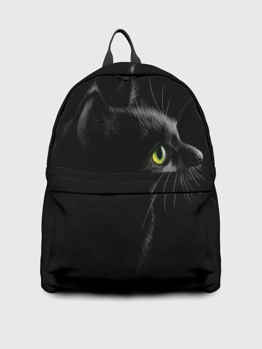 Рюкзак джинсовый / Черный кот