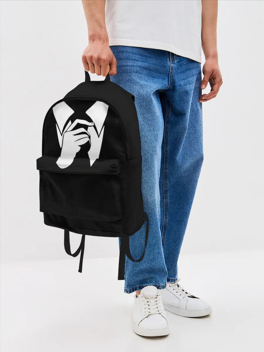 Рюкзак джинсовый / Смокинг | Поправляю галстук