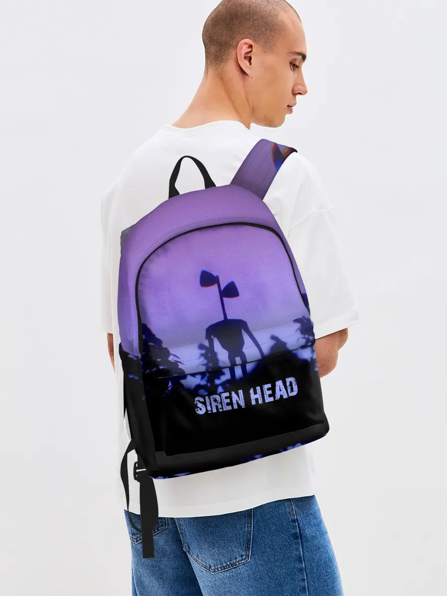 Рюкзак джинсовый / СИРЕНОГОЛОВЫЙ ГЛИТЧ