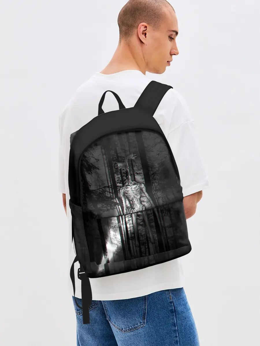 Рюкзак джинсовый / СИРЕНОГОЛОВЫЙ GLITCH