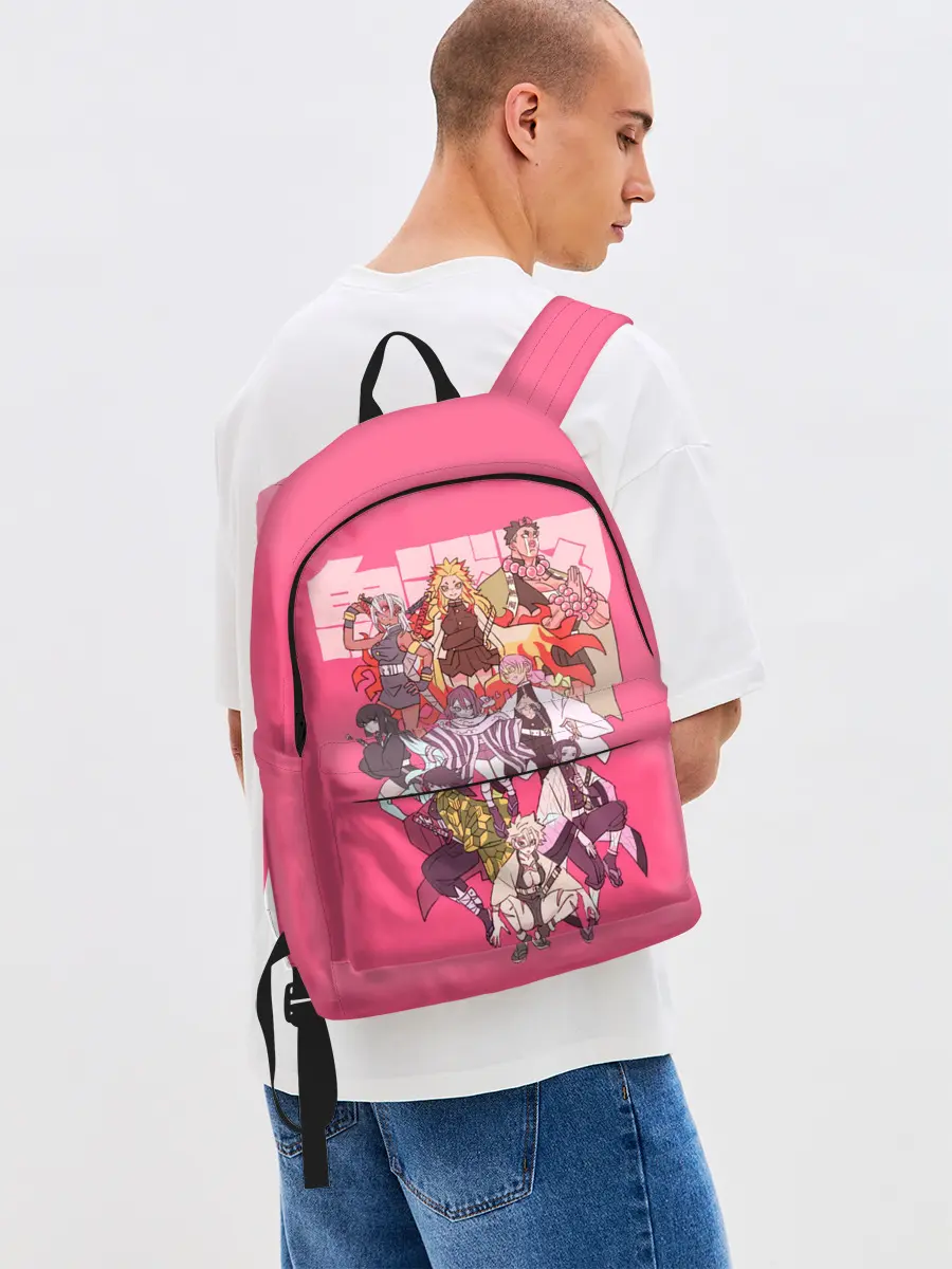 Рюкзак джинсовый / Slayers on pink