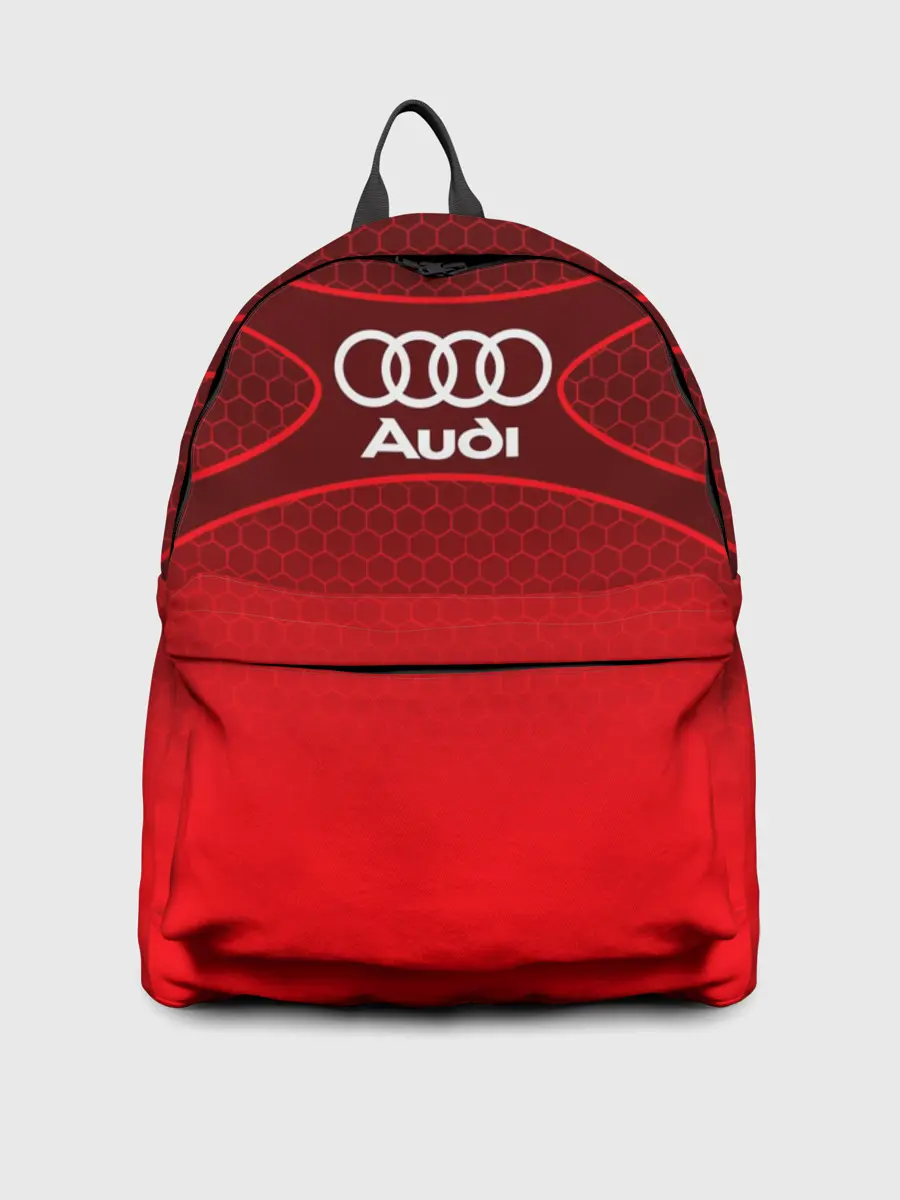 Рюкзак джинсовый / AUDI красная сетка