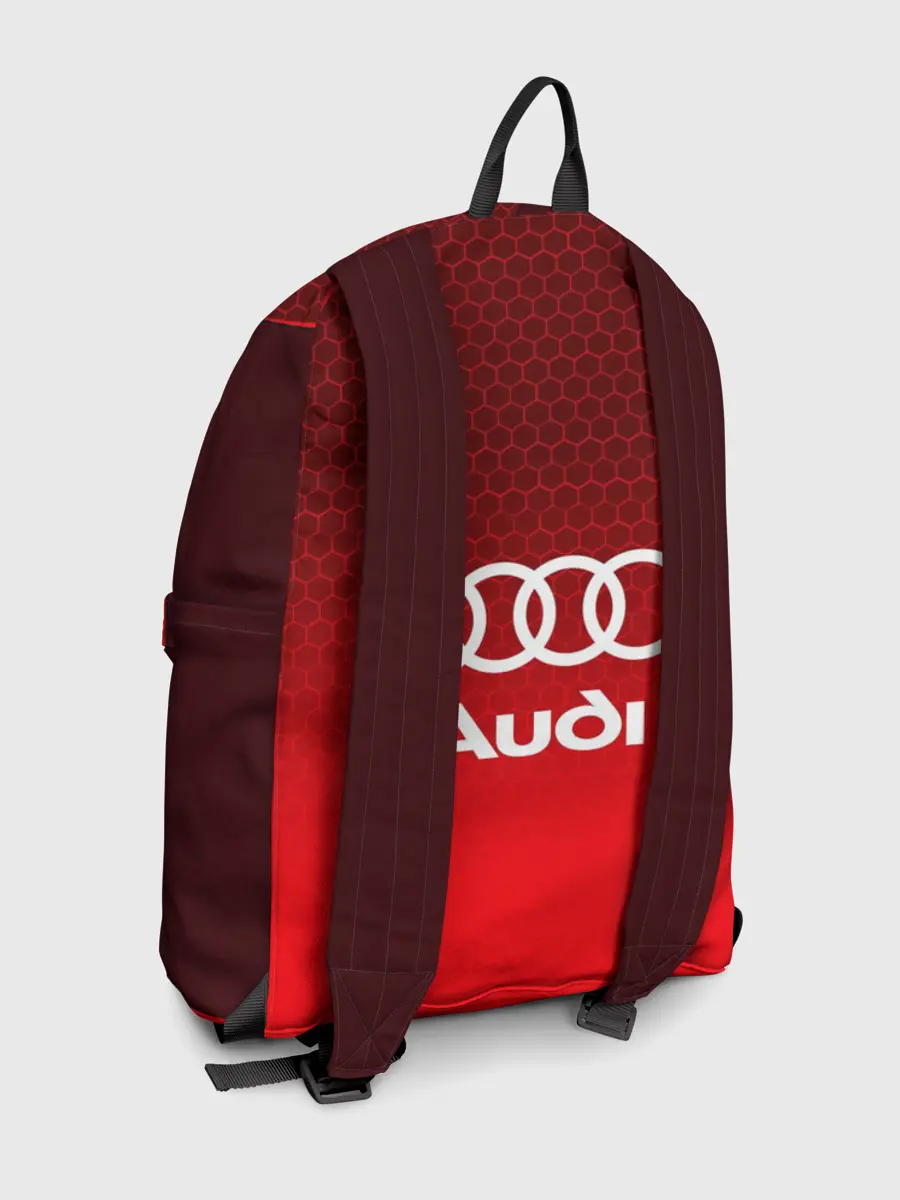 Рюкзак джинсовый / AUDI красная сетка