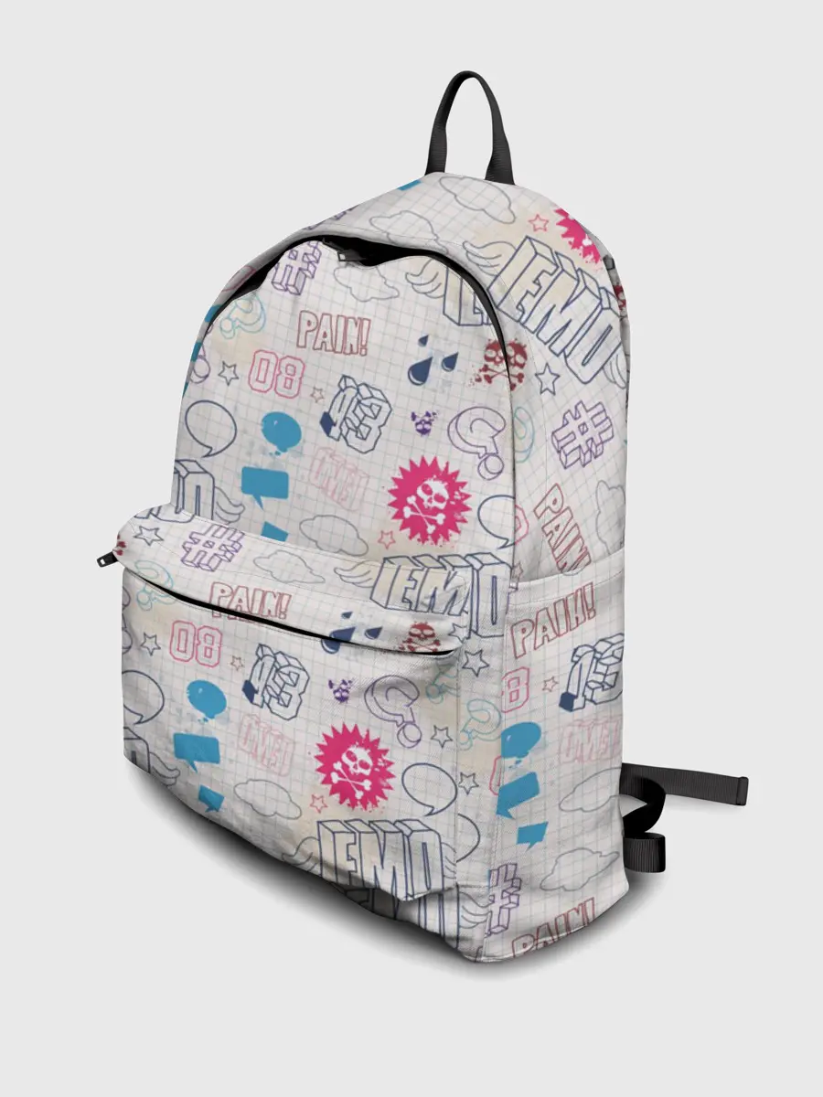 Рюкзак джинсовый / Граффити-школьная тетрадь