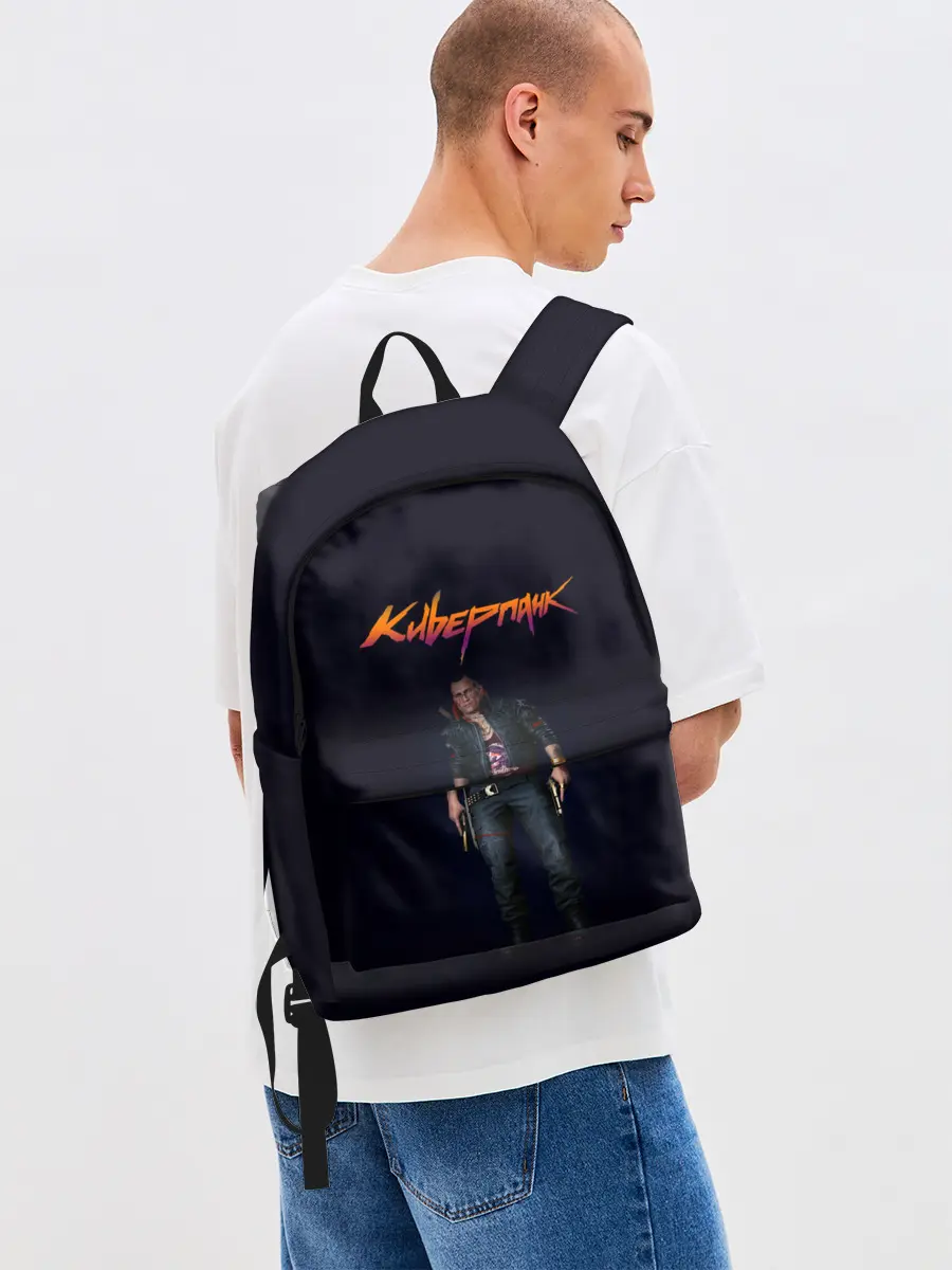 Рюкзак джинсовый / CYBERPUNK 2077 | КИБЕРПАНК