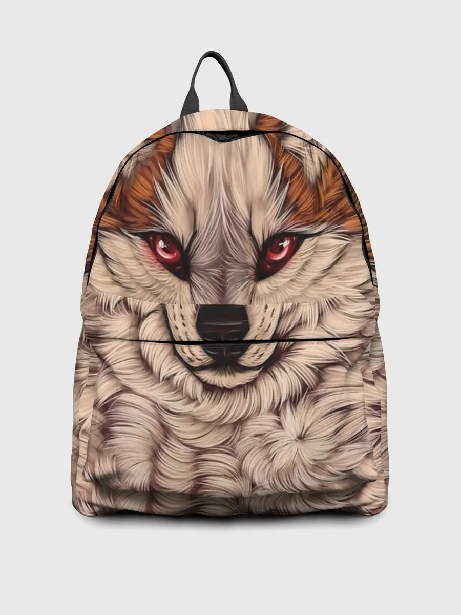 Рюкзак джинсовый / Красивая Волчица