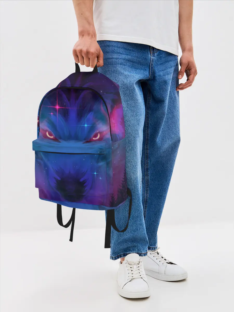 Рюкзак джинсовый / Космо Волк