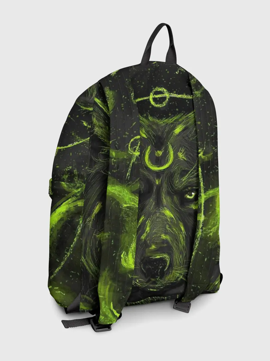 Рюкзак джинсовый / Эзотерический Волк