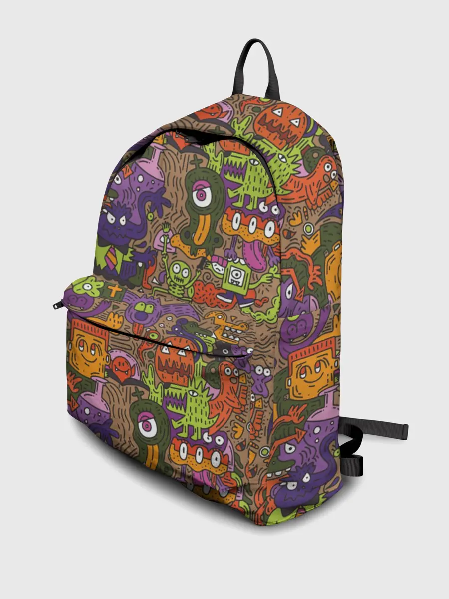 Рюкзак джинсовый / Монсты