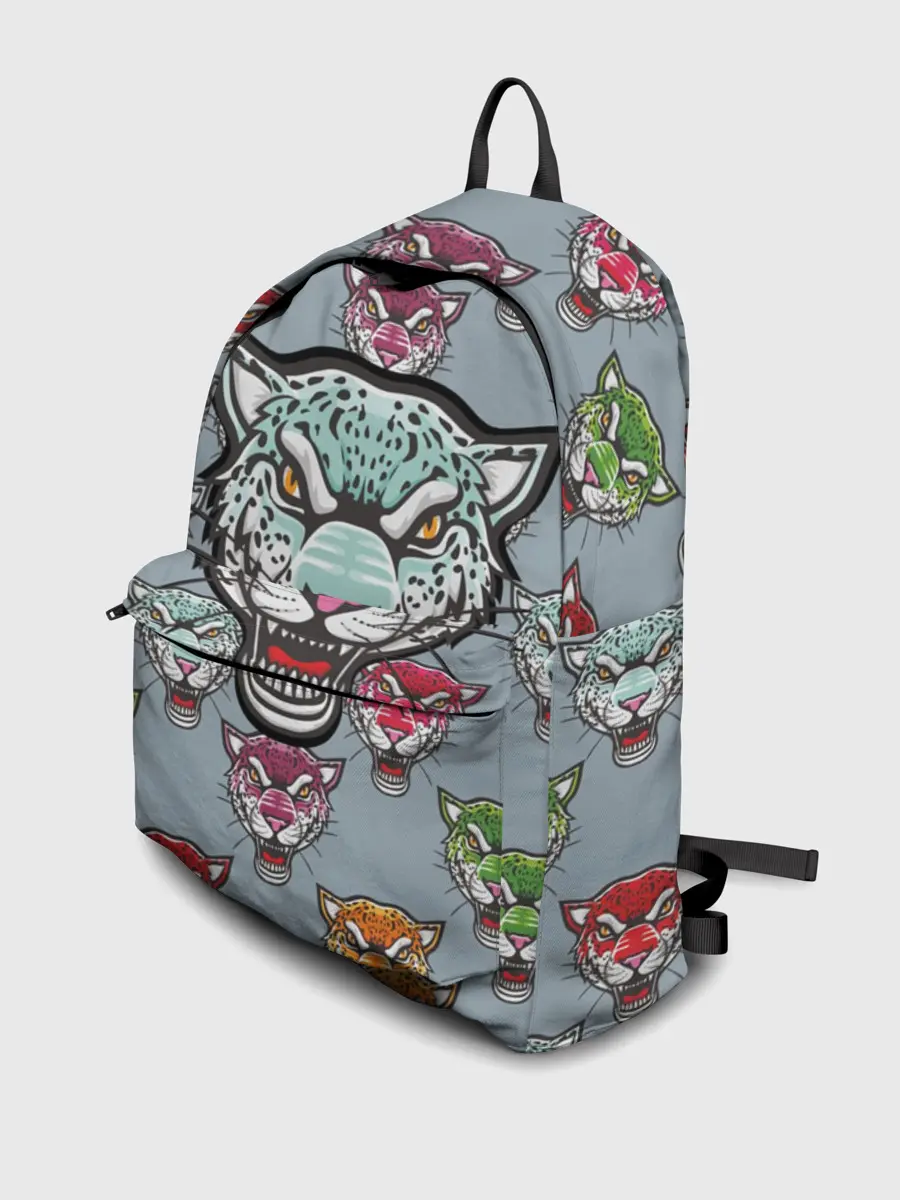 Рюкзак джинсовый / Леопард