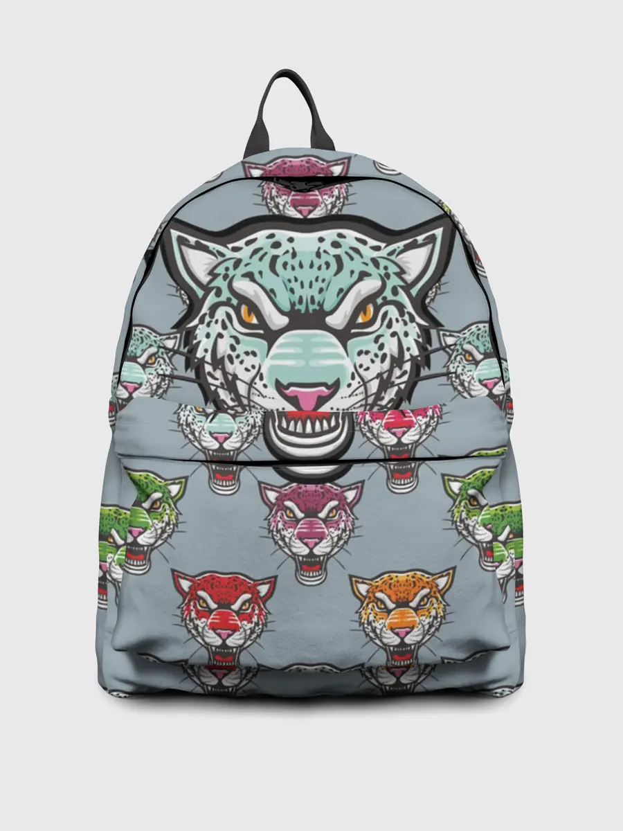 Рюкзак джинсовый / Леопард