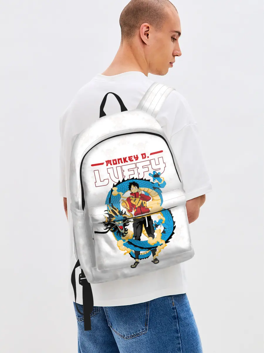 Рюкзак джинсовый / Дракон Манки Д. Луффи | One Piece