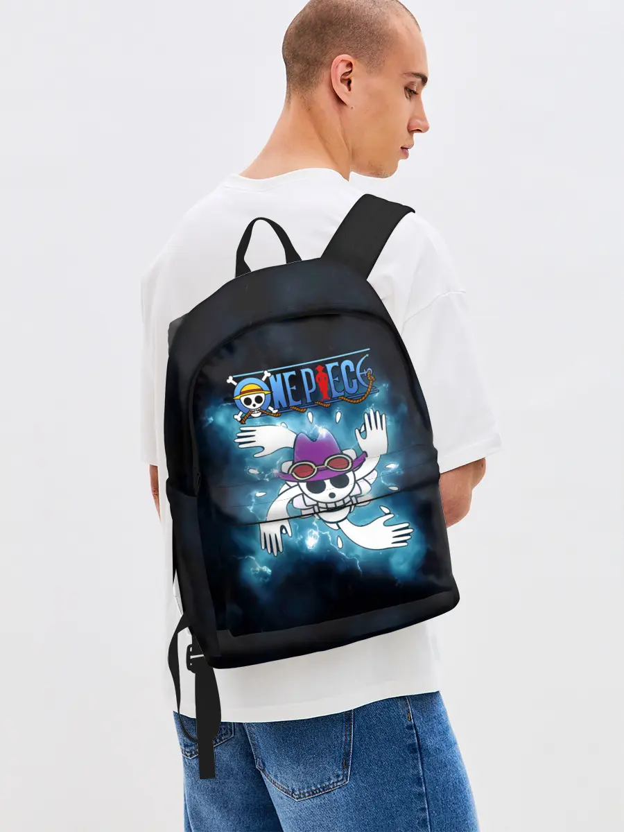 Рюкзак джинсовый / Веселый Роджер Робин One Piece