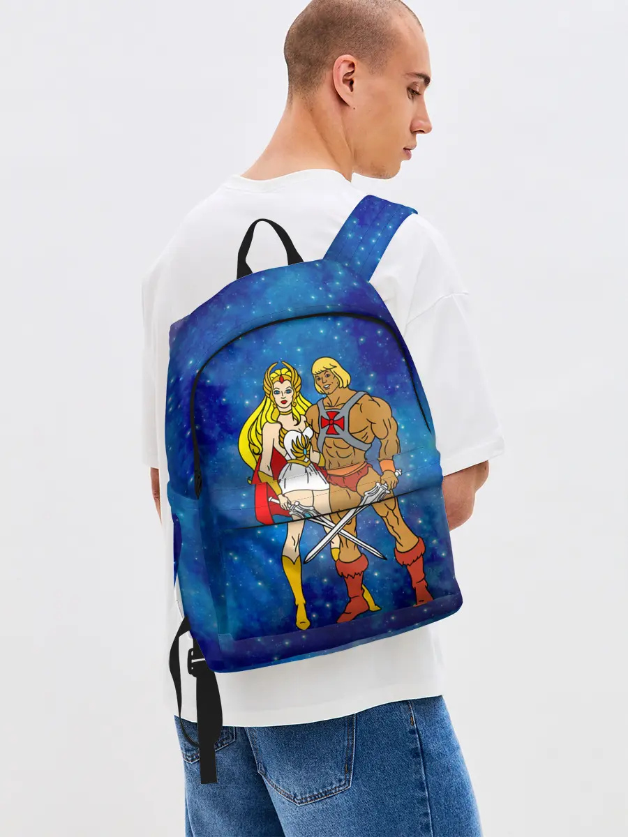 Рюкзак джинсовый / Властелины вселенной, герои
