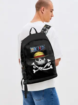 Рюкзак джинсовый / Пираты Соломенной Шляпы | One Piece